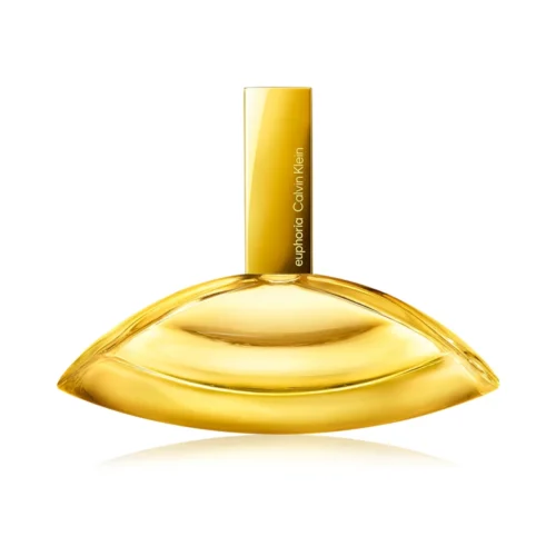 Calvin_Klein_Euphoria_Liquid_Gold_1 Ekskluzywny, złoty flakon Calvin Klein Euphoria Liquid Gold 100 ml emanujący blaskiem na luksusowym tle.