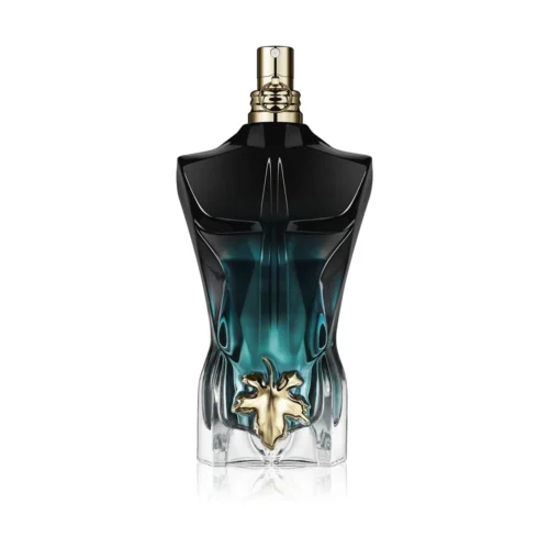 Jean_Paul_Gaultier_Le_Beau_Le_Parfum_1 Flakon Le Beau Le Parfum 125 ml w kształcie męskiego torsu z liściem figowym.