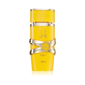 Lattafa_Yara_Tours_2 Złoty flakon Lattafa Yara Tours EDP 100ml na stylowym i eleganckim tle.
