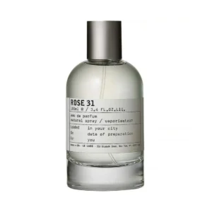 Le Labo Rose 31_1 e Labo Rose 31 woda perfumowana 100 ml flakon z białą etykietą w brązowym pudełku kartonowym