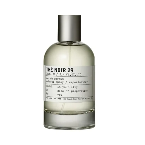 Le Labo Thé Noir 29 woda perfumowana 100 ml flakon z białą etykietą i brązowe pudełko