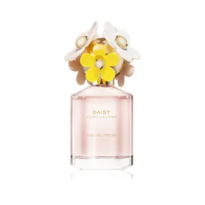 Flakon Marc Jacobs Daisy Eau So Fresh EDT 75ml z charakterystycznymi kwiatami na zatyczce.