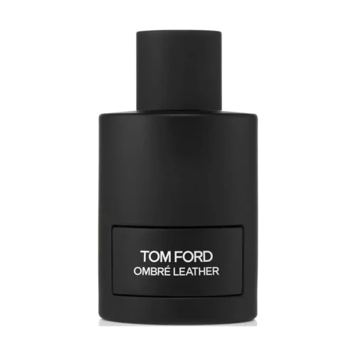 Czarny, elegancki flakon Tom Ford Ombré Leather Eau de Parfum 100ml na minimalistycznym, ciemnym tle.